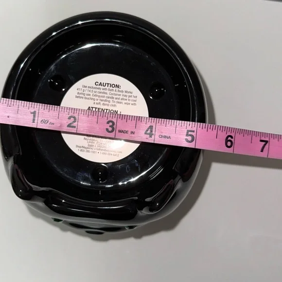 Bath & Body Works Halloween 2024 fancy black cat 3 wick candle holder decoration - Picture 6 of 6